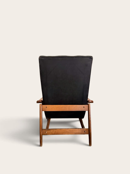 Vintage MCM Milo Baughman Lounge Chair + Ottoman for James Inc.