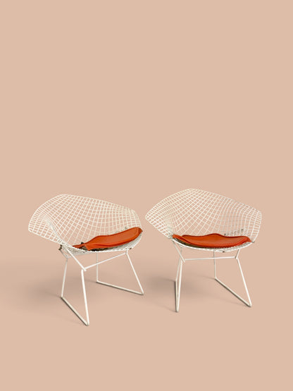 1960s Vintage Original Harry Bertoia Diamond Chairs for Knoll — Pair