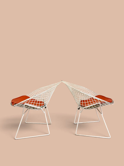 1960s Vintage Original Harry Bertoia Diamond Chairs for Knoll — Pair