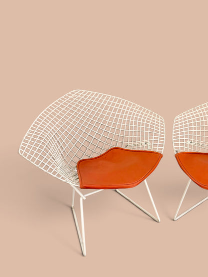 1960s Vintage Original Harry Bertoia Diamond Chairs for Knoll — Pair