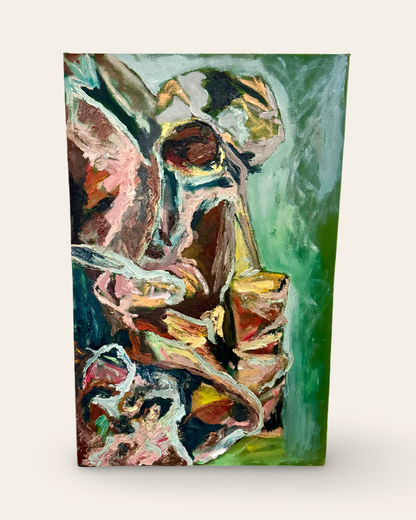 Original Abstract Oil Painting with Vibrant Colors