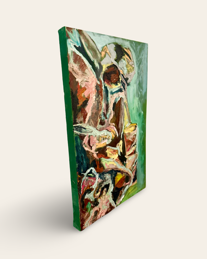 Original Abstract Oil Painting with Vibrant Colors