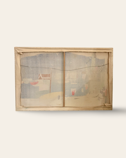 Extra Large Vintage 1950s Screen Print by Signed Artist J. Pagés