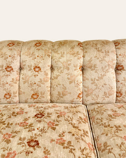 1960s Vintage MCM Floral Sectional Sofa