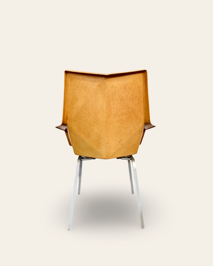 1950s Vintage MCM Yellow Paul McCobb Origami Chair
